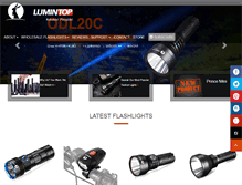 Tablet Screenshot of lumintop.com